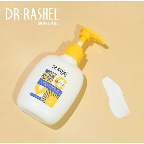 Dr Rashel Vitamin C Hyaluronic Acid Moisturizing SPF 50+ Sunscreen Lotion