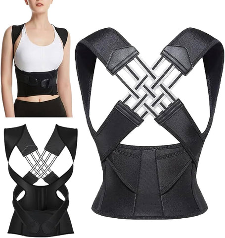 X-Shape Posture Corrector – Adjustable Back Support for Men & Women