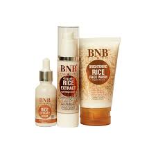 BNB Rice Glow Day Care Essentials (Rice Extract Facewash + Rice Extract Cream + Rice Extract Serum)