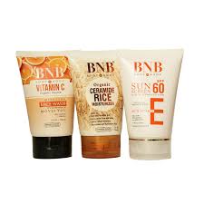 BNB Winter Glow Trio (Vitamin C Facewash + Vitamin E SPF + Rice Extract Moisturizer)