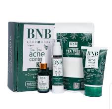 Facial Acne Control Kit 4 in 1 - Facewash Glow Organic Brightening & Acne Control Acne Jel + Acne Facewash + Acne Mask + Acne Serum